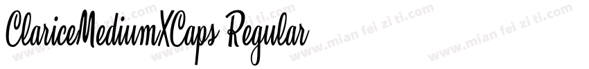 ClariceMediumXCaps Regular字体转换